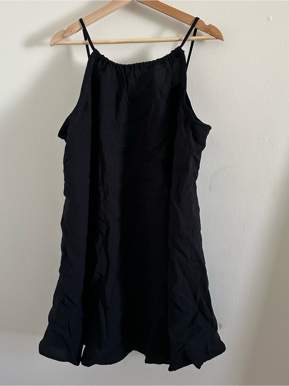 H&M Black Linen Mini Dress